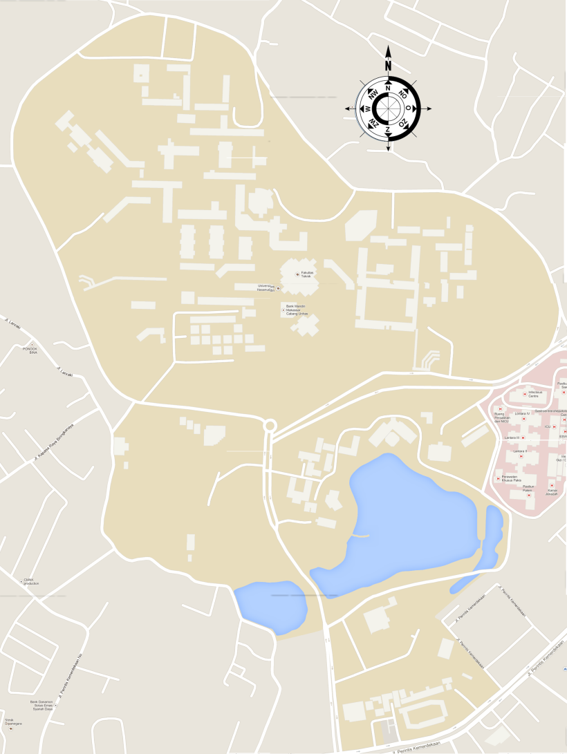 Peta Universitas Hasanuddin